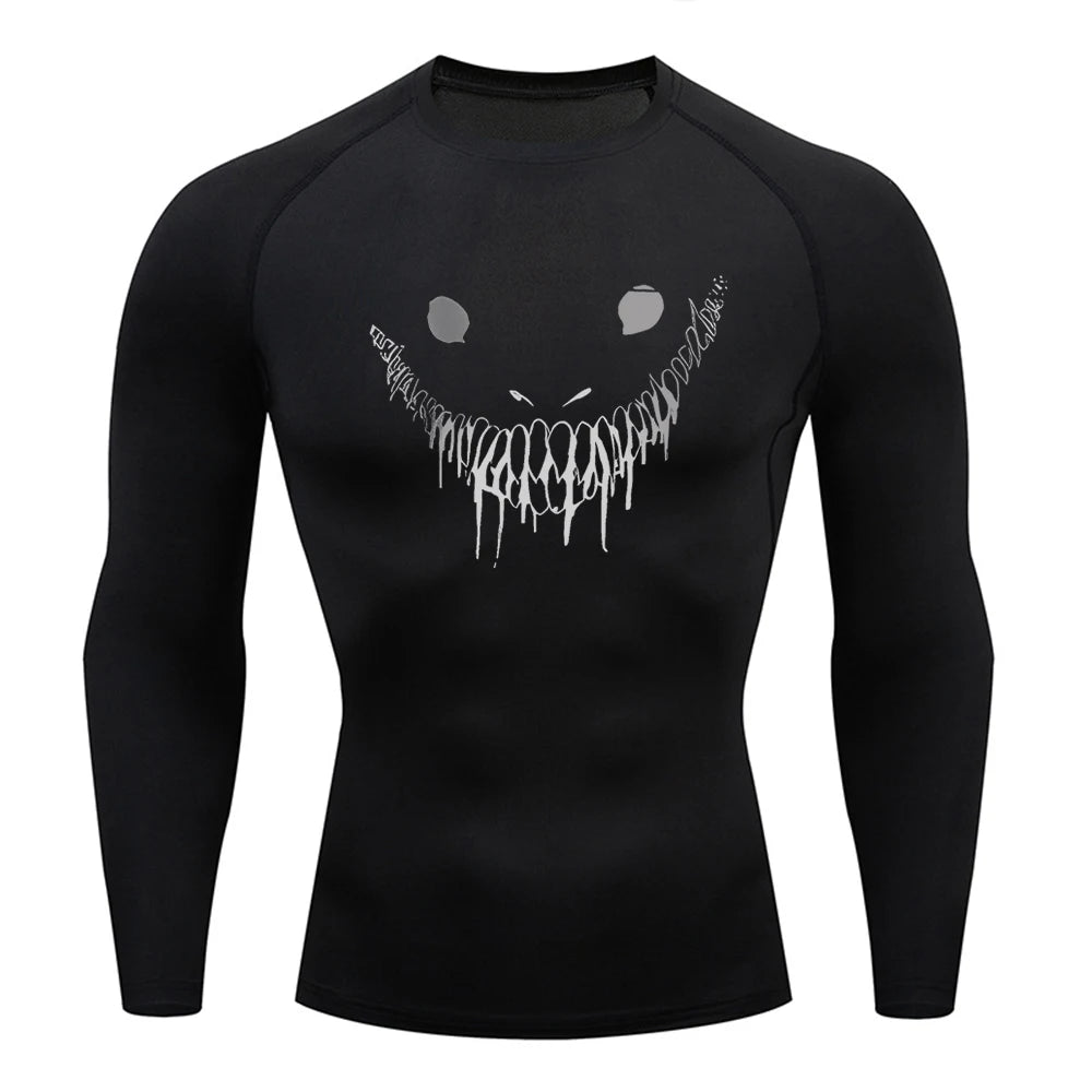 evil-smile-compression-shirt-1
